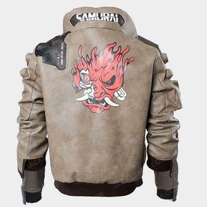 Real Leather Cyberpunk 2077 Samurai with LED